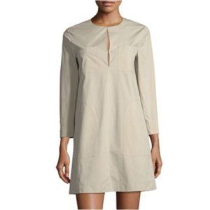 Theory Jullitah B Split-Front Poplin Tunic Dress Size 10